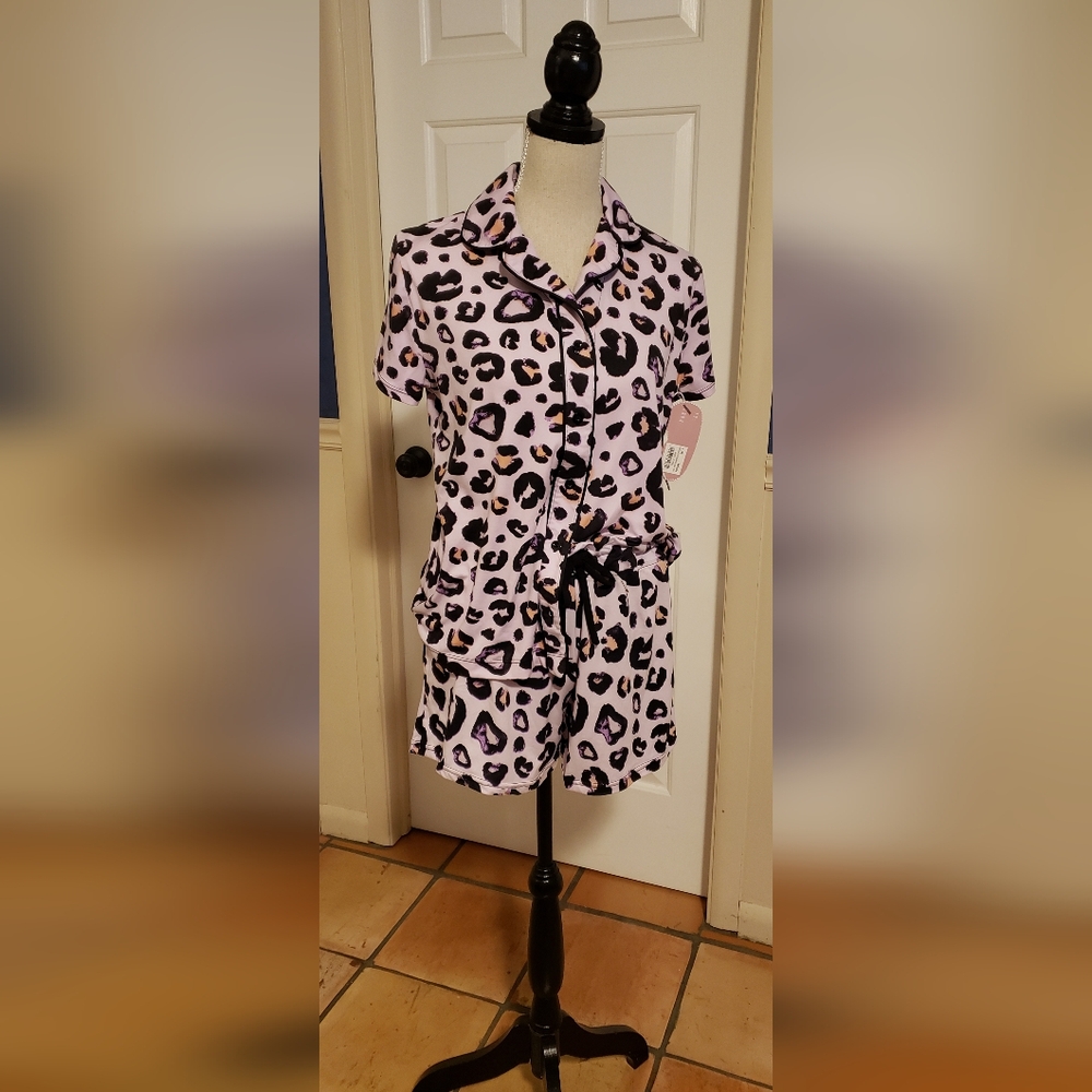 Leopard Print Pajama Set